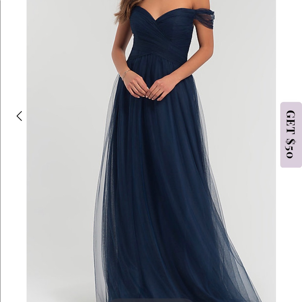 Kleinfield bridesmaid dress, navy blue